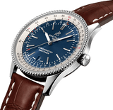 Buy Shop Breitling Navitimer 1 Automatic 41mm Blue Dial Brown Leather Strap Mens Watch - A17326211C1P1 USA Online
