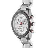 Buy Shop Tissot T Sport PRS 516 Chronograph White Dial Silver Steel Strap Watch For Men - T100.417.11.031.00 USA Online