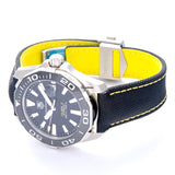 Buy Shop Tag Heuer Aquaracer Calibre 5 Automatic Black Dial Black Nylon Strap Watch for Men - WAY211A.FC6362 USA Online