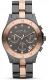 Buy Shop Marc Jacobs Blade Chronograph Grey Dial Two Tone Steel Strap Watch for Women - MBM8583 USA Online