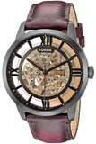 Buy Shop Fossil Townsman Automatic Skeleton Brown Dial Brown Leather Strap Watch for Men - ME3098 USA Online