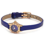 Marc Jacobs Blade Blue Dial Blue Leather Strap Watch for Women - MBM8641