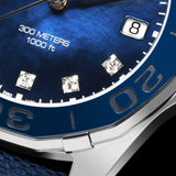 Buy Shop Tag Heuer Aquaracer Quartz Mother of Pearl Blue Dial Blue NATO Strap Watch for Women - WAY131L.FT6091 USA Online