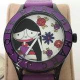 Buy Shop Marc Jacobs Marc White Dial Purple Silicone Strap Watch for Women - MBM5514 USA Online