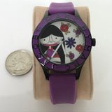 Buy Shop Marc Jacobs Marc White Dial Purple Silicone Strap Watch for Women - MBM5514 USA Online