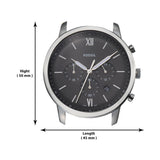 Buy Shop Fossil Neutra Chronograph Grey Dial Brown Leather Strap Watch for Men - FS5512 USA Online