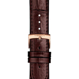 Buy Shop Tissot Carson Premium Powermatic 80 White Dial Brown Leather Strap Watch For Men - T122.407.36.031.00 USA Online
