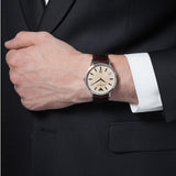 Buy Shop Emporio Armani Classic Quartz Brown Dial Brown Leather Strap Watch For Men - AR2427 USA Online