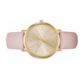 Buy Shop Michael Kors Jaryn Quartz Gold Dial Pink Leather Strap Watch For Women - MK2471 USA Online