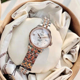 Buy Shop Tissot Le Locle Automatic Lady Silver Dial Two Tone Steel Strap Watch For Women - T41.2.183.16 USA Online