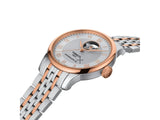 Buy Shop Tissot Tradition Powermatic 80 Open Heart Silver Dial Two Tone Steel Strap Watch For Men - T063.907.22.038.01 USA Online