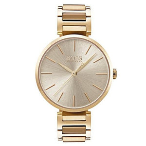 Buy Shop Hugo Boss Allusion Gold Dial Gold Steel Strap Watch for Women - 1502415 USA Online