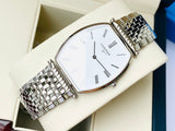 Longines La Grande Classique de Longines Tonneau White Dial Silver Steel Strap Watch for Women - L4.205.4.11.6