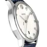 Buy Shop Gucci G-Timeless Signature Mother of Pearl Star Dial Blue Watch For Women - YA126588 USA Online