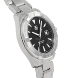 Buy Shop Tag Heuer Aquaracer Quartz Black Dial Silver Steel Strap Watch for Men - WAY1110.BA0928 USA Online