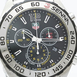 Tag Heuer Formula 1 Senna Limited Edition Chronograph Black Dial Silver Steel Strap Watch for Men - CAZ1013.BA0883