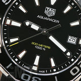 Buy Shop Tag Heuer Aquaracer Black Dial Black Rubber Strap Watch for Men - WAY111A.FT6151 USA Online