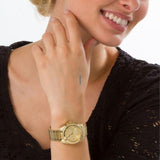 Buy Shop Michael Kors Blair Gold Dial Gold Steel Strap Watch for Women - MK5639 USA Online