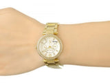 Buy Shop Michael Kors Parker White Dial Gold Steel Strap Watch for Women - MK6056 USA Online