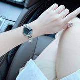 Buy Shop Calvin Klein Wavy Black Dial Silver Steel Strap Watch for Women - K9U23141 USA Online