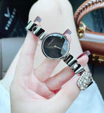Buy Shop Calvin Klein Wavy Black Dial Silver Steel Strap Watch for Women - K9U23141 USA Online
