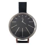 Buy Shop Calvin Klein Equal Black Dial Black Leather Strap Watch for Women - K3E231C1 USA Online