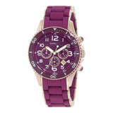 Buy Shop Marc Jacobs Rock Chronograph Purple Dial Purple Silicone Strap Watch for Women - MBM2576 USA Online