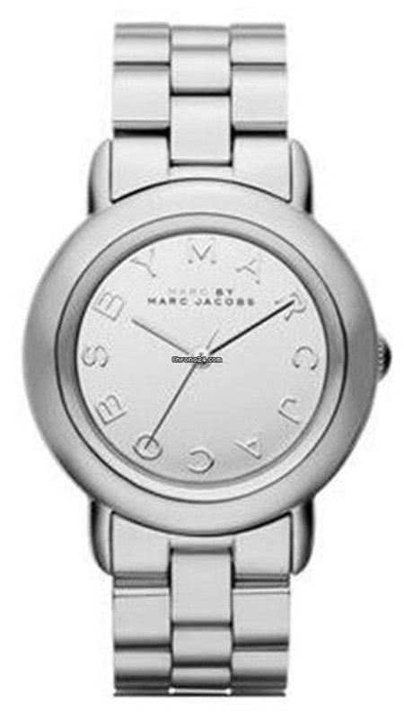Buy Shop Marc Jacobs Marci Silver Dial Silver Steel Strap Watch for Women - MBM3097 USA Online