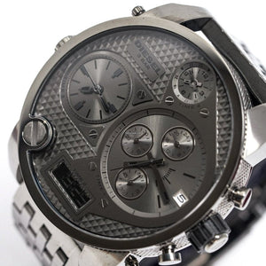 Buy Shop Diesel Mr Daddy 1.0 Gray Dial Gray Stainless Steel Watch For Men - DZ7247 USA Online