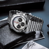 Buy Shop Breitling Chronomat B01 42mm Silver Dial Silver Steel Strap Watch for Men - AB0134101G1A1 USA Online