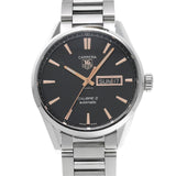 Buy Shop Tag Heuer Carrera Calibre 5 Automatic Black Dial Silver Steel Strap Watch for Men - WAR201C.BA0723 USA Online