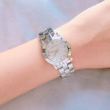 Buy Shop Marc Jacobs Amy Dinky White Dial Silver Steel Strap Watch for Women - MBM3225 USA Online