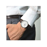 Buy Shop Daniel Wellington Dapper Bristol White Dial Brown Leather Strap Watch For Women - DW00100090 USA Online