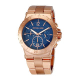Buy Shop Michael Kors Bel Aire Blue Dial Rose Gold Steel Strap Watch for Women - MK5410 USA Online