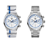 Buy Shop Tag Heuer Carrera Porsche RS 2.7 Automatic Chronograph White Dial White Nylon Strap Watch for Men - CBN2016.EB0275 USA Online
