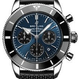 Buy Shop Breitling Superocean Heritage B01 Chronograph 44 Blue Dial Black Mesh Bracelet Watch for Men - AB0162121C1S1 USA Online