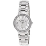 Buy Shop Fossil Virginia Silver Dial Silver Steel Strap Watch for Women - ES3282 USA Online