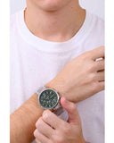 Buy Shop Emporio Armani Renato Chronograph Green Dial Silver Steel Strap Watch For Men - AR11507 USA Online