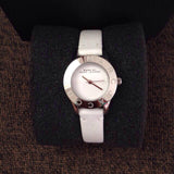 Buy Shop Marc Jacobs Mini Blade White Dial White Leather Strap Watch for Women - MBM1206 USA Online