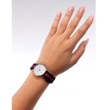 Buy Shop Daniel Wellington Classy Oxford White Dial Two Tone Nylon Strap Watch For Women - DW00100072 USA Online