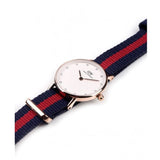 Buy Shop Daniel Wellington Classy Oxford White Dial Two Tone Nylon Strap Watch For Women - DW00100064 USA Online