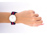 Buy Shop Daniel Wellington Classic Oxford White Dial Two Tone NATO Strap Watch For Women - DW00100029 USA Online