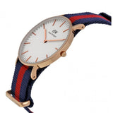 Buy Shop Daniel Wellington Classic Oxford White Dial Two Tone NATO Strap Watch For Women - DW00100029 USA Online