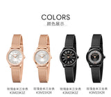 Buy Shop Calvin Klein Minimal Diamonds Black Dial Black Mesh Bracelet Watch for Women - K3M2342R USA Online