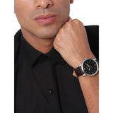 Buy Shop Fossil The Minimalist 3H Black Dial Brown Leather Strap Watch for Men - FS5464 USA Online