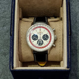 Buy Shop Breitling Navitimer B01 Chronograph 43 Boeing 747 White Dial Black Leather Strap Watch for Men - AB01383B1G1P1 USA Online