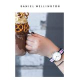 Buy Shop Daniel Wellington Classic South Hampton White Dial Two Tone Nylon Strap Watch For Women - DW00100034 USA Online
