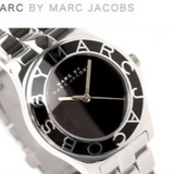 Buy Shop Marc Jacobs Blade Black Dial Silver Steel Strap Watch for Women - MBM3058 USA Online