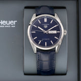 Buy Shop Tag Heuer Carrera Day Date Blue Dial Blue Leather Strap Watch for Men - WBN2012.FC6502 USA Online