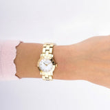 Buy Shop Marc Jacobs Mini Amy White Dial Gold Steel Strap Watch for Women - MBM3057 USA Online